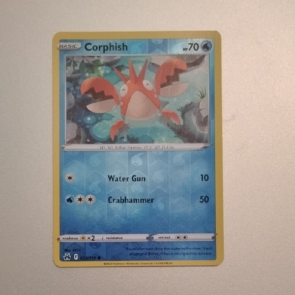 Corphish Pokémon Card - Picture 1 of 8
